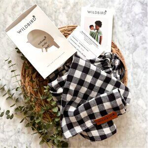 WildBird Hoopie Black & White Gingham Checkered Ring Sling
